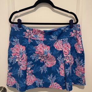 Lilly Pulitzer Luxletic Blue and Pink Skirt/skort